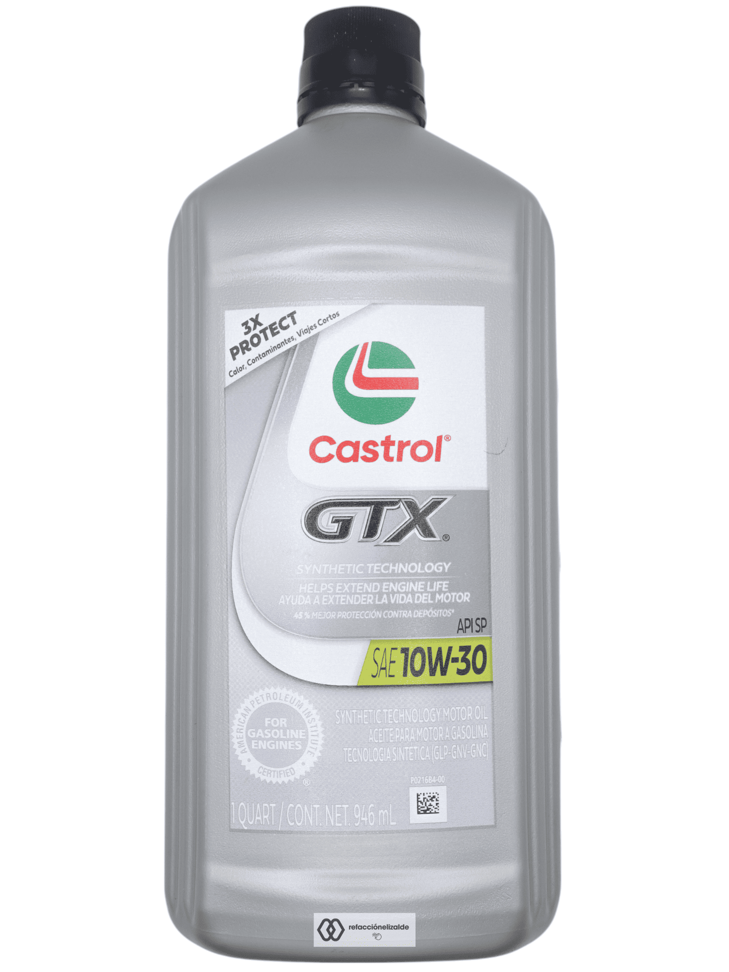 Aceite Castrol GTX 10w30 Multigrado 946ml