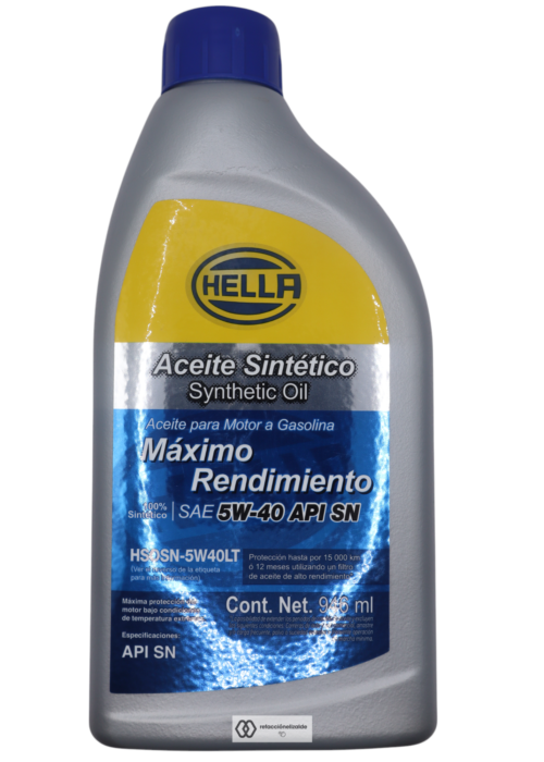 Hella 5w40 Sintético 946ml