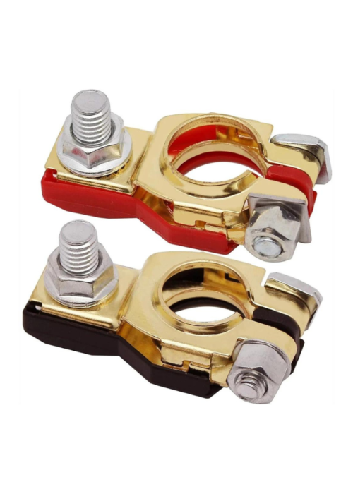 Terminales de Batería Doradas Asiáticos en General Par